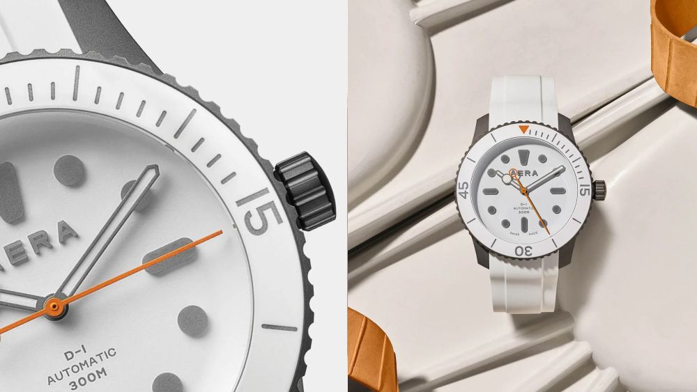 The collaborative D-1 Diver Watch's black iteration is already fully sold out, with only 25 units of each color released to the public.