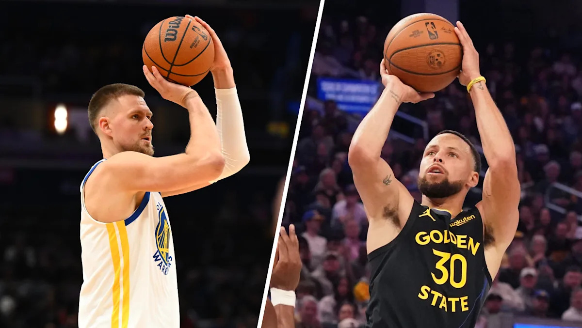 Golden State Warriors forward Kristaps Porziņģis declared his new teammate Steph Curry is the "GOAT" before the star guard's potential return.