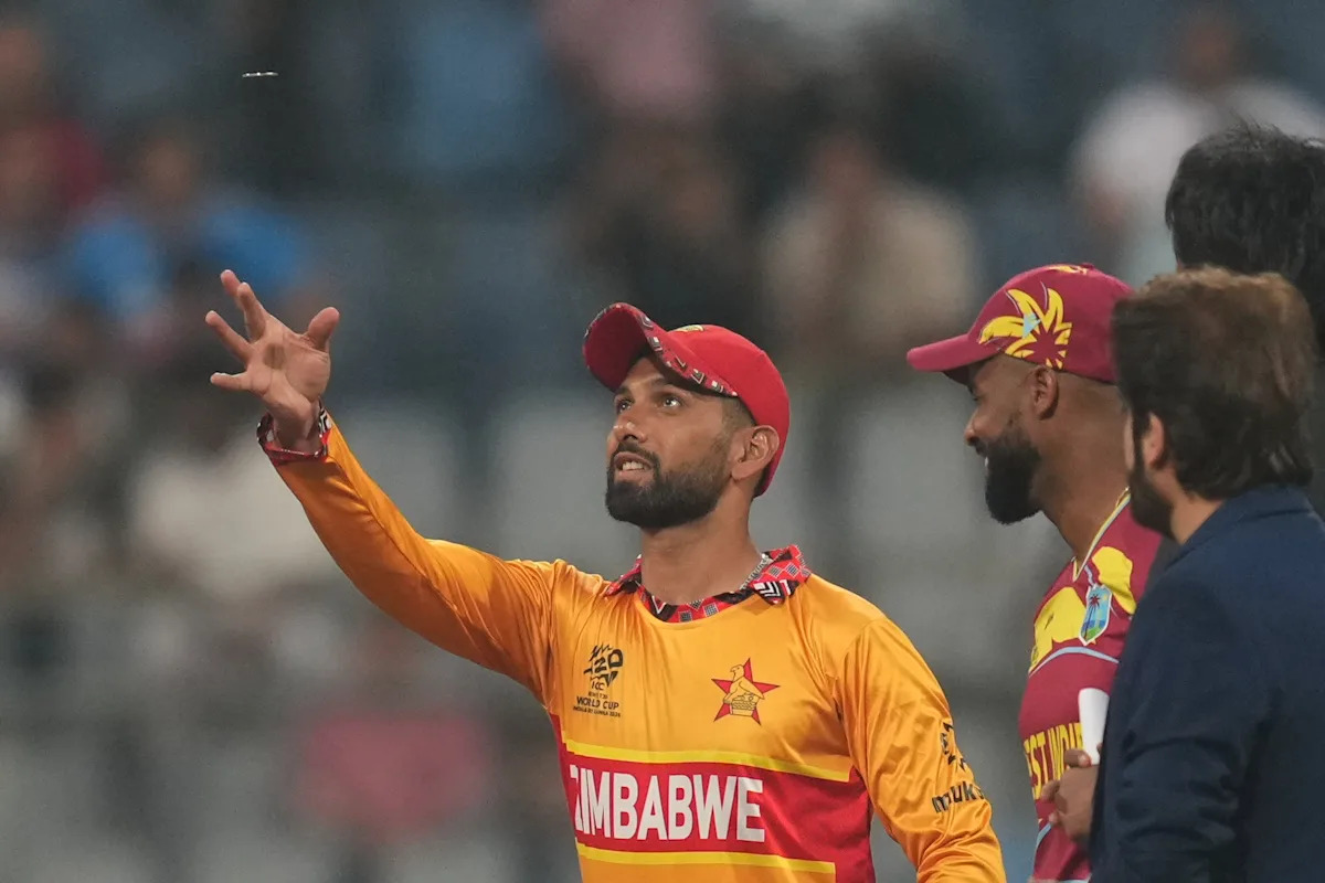 Sikandar Raza called correctly at the coin toss as Zimbabwe opted to bowl against the West Indies in their Group 1 Super 8 clash at cricket's Twenty20 World ...