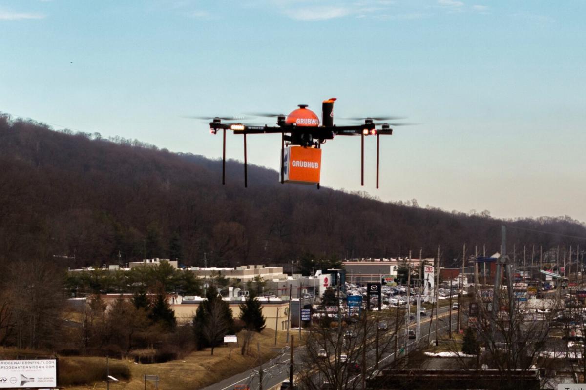 New Jersey's first drone-powered food delivery service program is being tested.