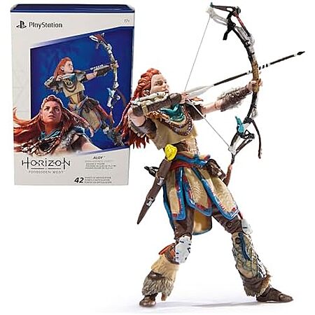 Amazon [amazon.com] has *6" PlayStation Horizon Forbidden West: Deluxe Aloy Action Figure *(Nora Huntress) for $13.57 - $4.08 when you 'clip' the coupon on product page = *$9.49*. 
*Shipping is free*...
