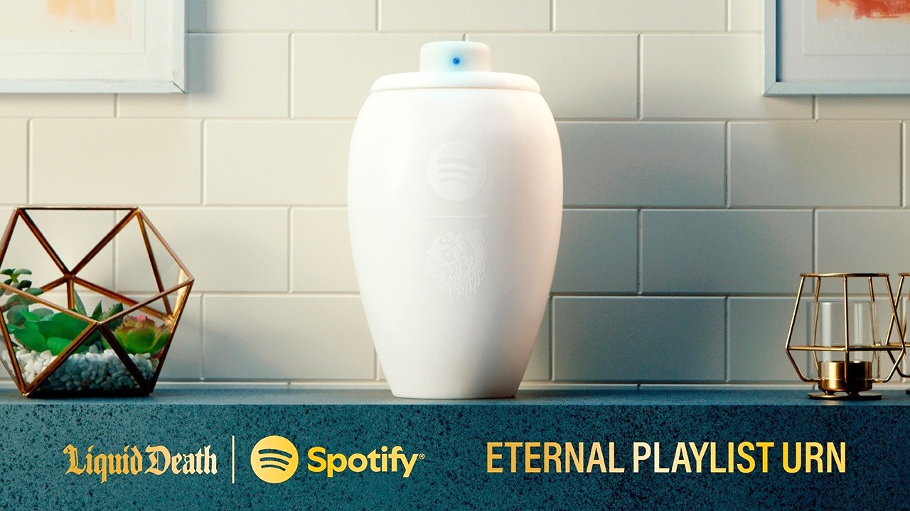 Liquid Death partnered with Spotify to create a morbidly amusing urn that eternally streams music from a customized playlist.
subscribe to the Laughing Squid Newsletter
The post Liquid Death and Spotify Create the World’s First ‘Eternal Playlist’ Music-Stream…