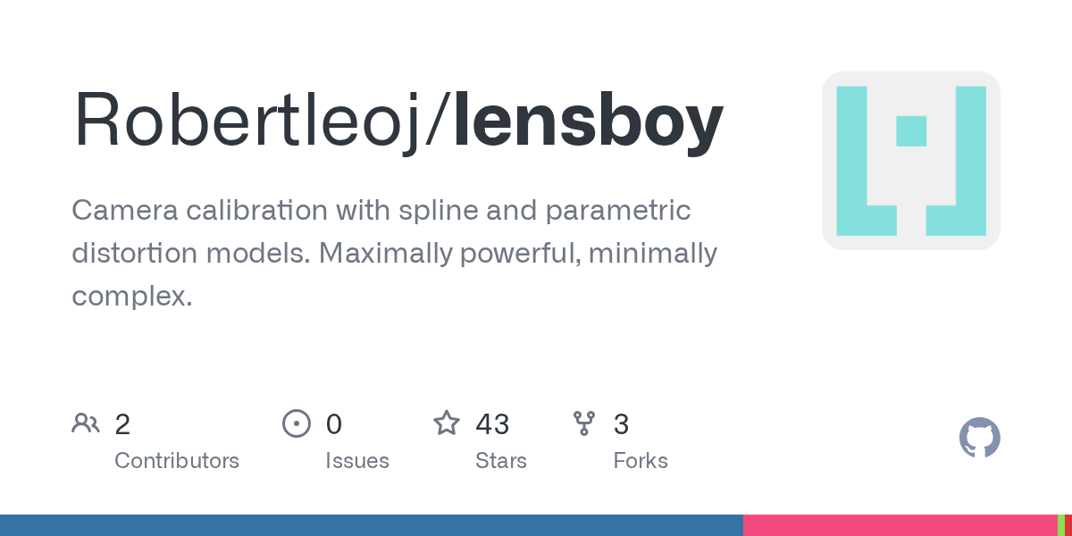 I do a lot camera calibration.As my need for accuracy increased, I started using mrcal, a great camera calibration tool. But I found it didn't fit my workflow well in terms of workflow and as a software dependency.What I wanted from a calibration library was:…