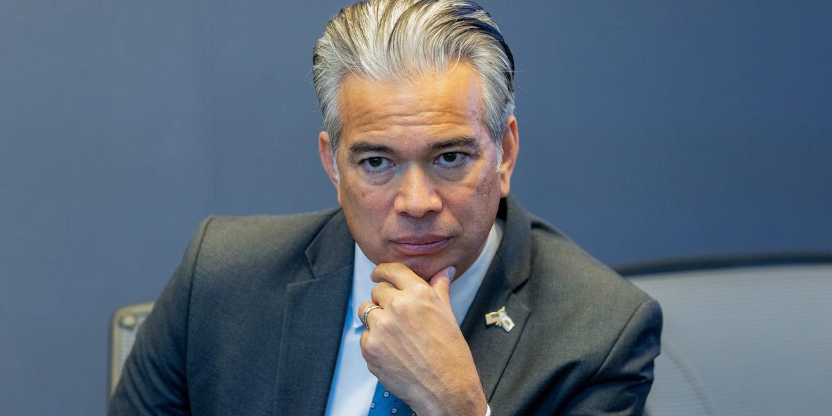 California's AG Rob Bonta told Business Insider not to "read too much into" the state's lack of legal action against prediction markets.