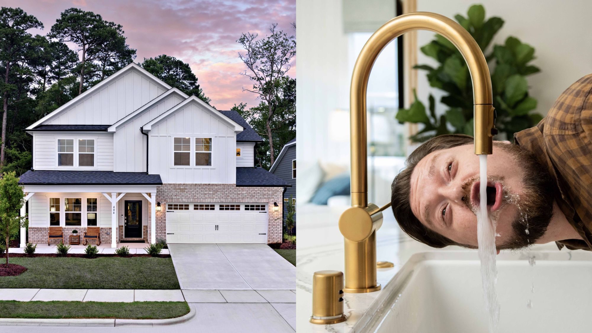 Liquid Death has partnered with national homebuilding company Taylor Morrison to give away a Free Soda House, with their water being sent through the pipes. No joke, the two companies will give away some in one of three specific locations (Orlando, Florida; H…