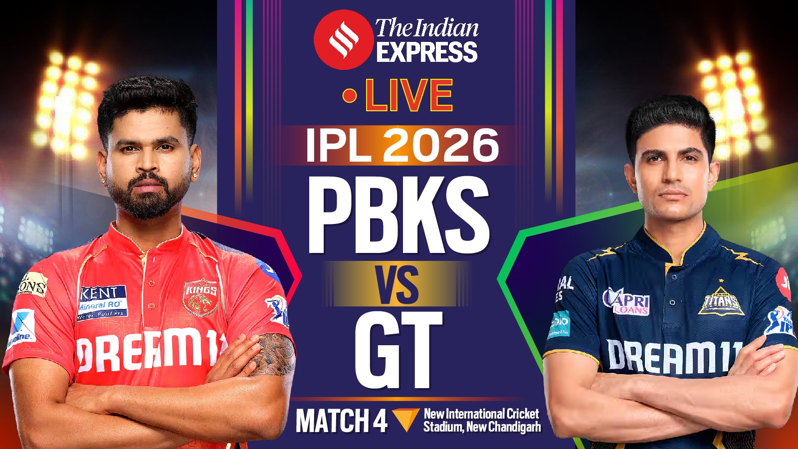 IPL 2026 Live Cricket Score, PBKS vs GT Live Score Today Match Updates: Catch the live updates as Punjab Kings take on Gujarat Titans at the Maharaja Yadavindra Singh International Cricket Stadium in Mullanpur.