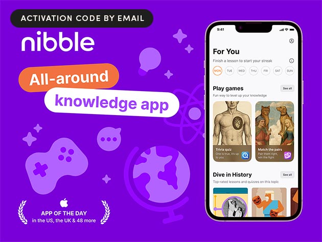 Expires October 04, 2026 06:59 PST




 Buy now and get 88% off




 
 
 

 
 
 

 
 
 

 
 
 

 
 
 

 
 
 

 

 
 KEY FEATURES
Everything Worth Knowing in a Nibble

We all have moments where we want to learn something new, but long courses or heavy r…