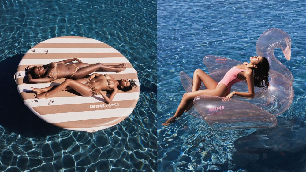 Meet Skims' first-ever pool float collection, boasting the label's core colors and hot-for-2026 prints like cheetah.