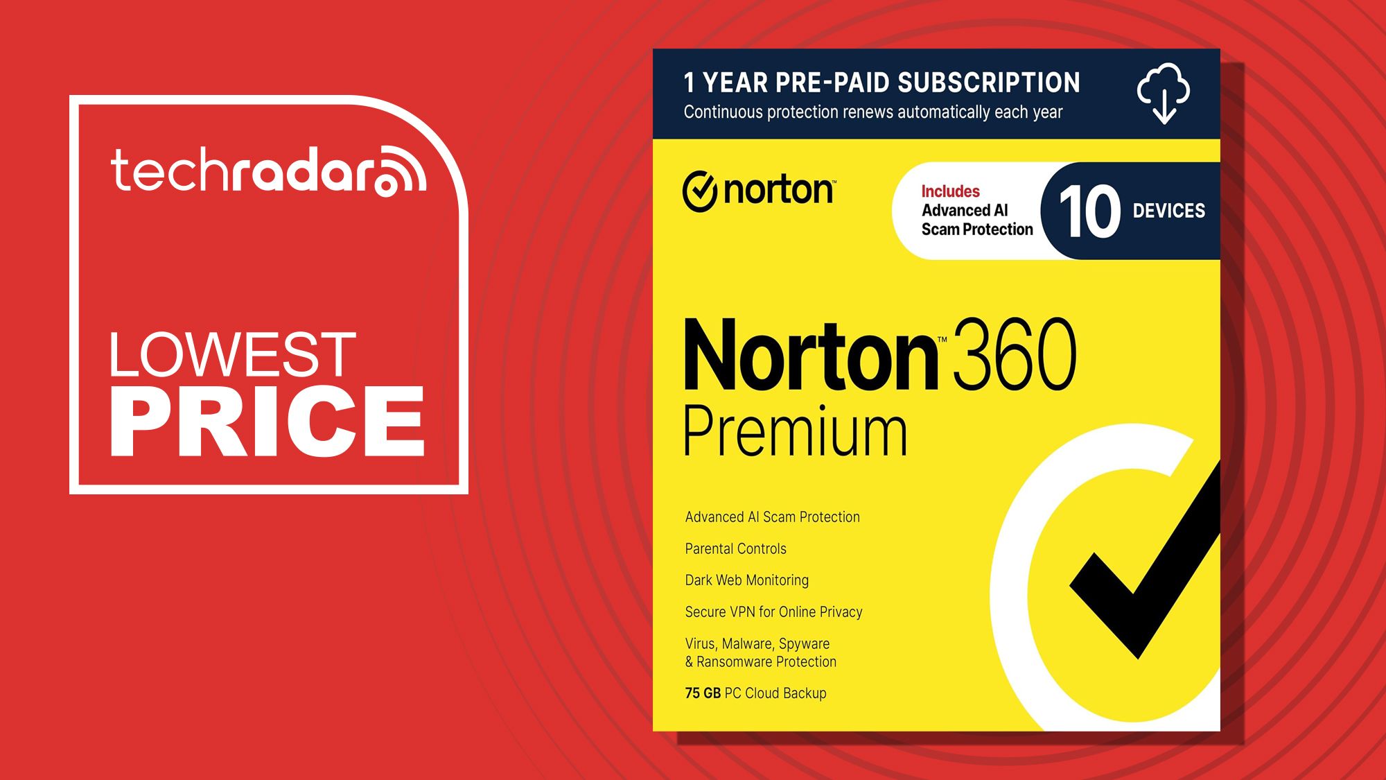 Protect your digital life for under $30 — Norton 360 Premium is now 70% off in Amazon's Big Spring Sale.