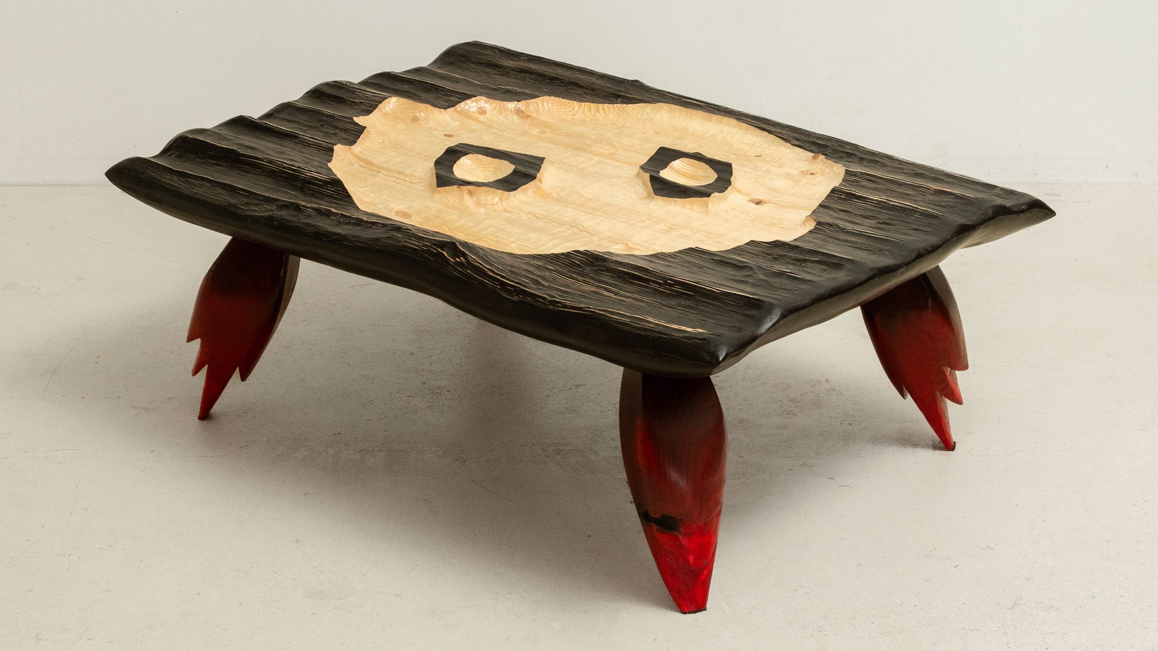 A pair of apple-sized fruit bowls were built into Helsinki designer Didi Ng Wing Yin's latest coffee table, which was on display at Spazio Rosanna Orlandi during Milan design week. Read more