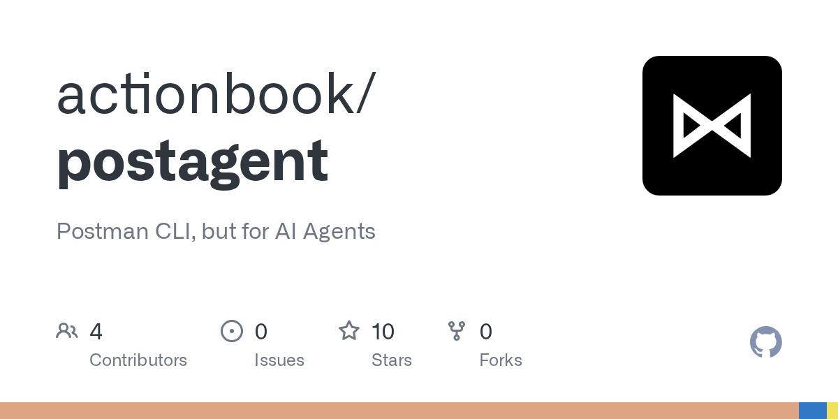 Article URL: https://github.com/actionbook/postagent
Comments URL: https://news.ycombinator.com/item?id=47704439
Points: 5
# Comments: 1
