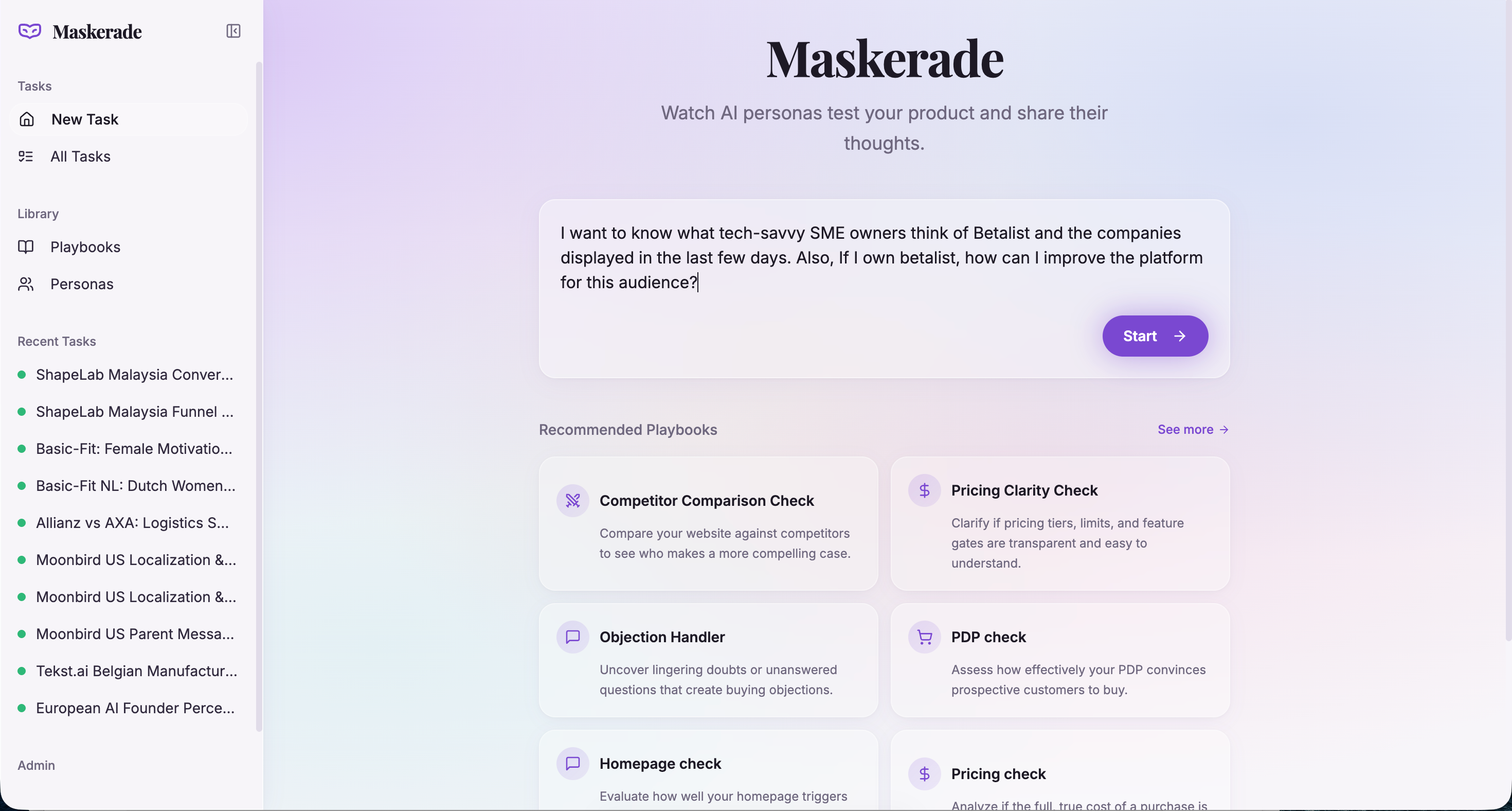 Deploy unlimited AI personas to browse the web and navigate your site