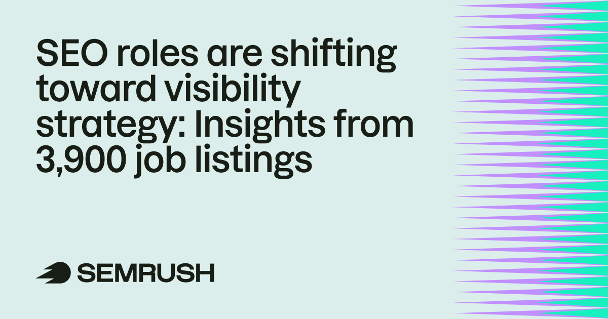What does it take to build a career in SEO in 2026? We analyzed 3,900 job listings to uncover how the role is evolving—from experimentation and AI to shifts in salaries, responsibilities, and the growing demand for strategic thinking.