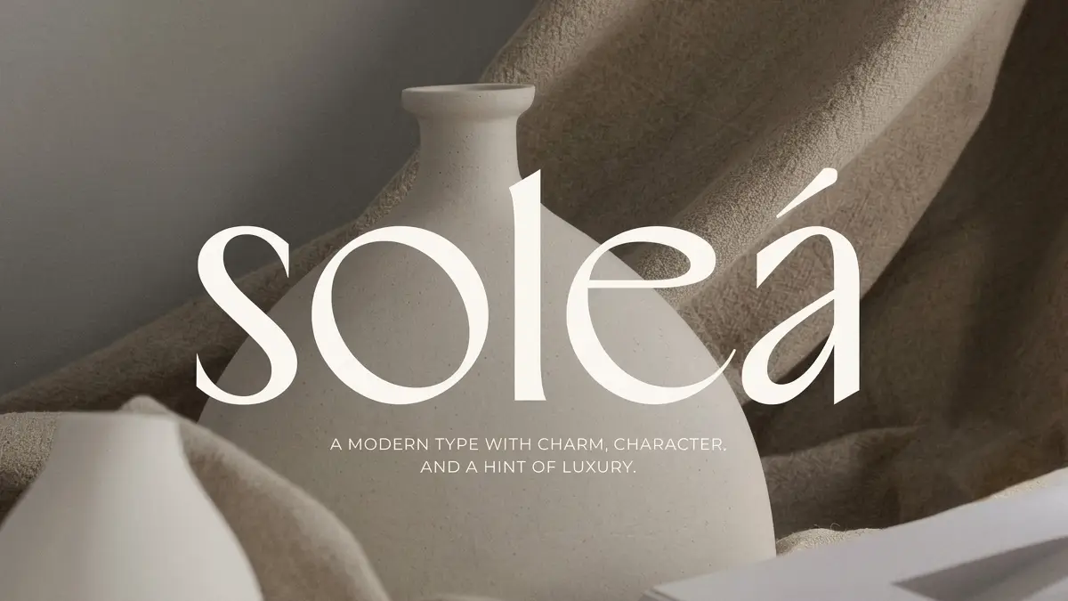 CarmineType’s Soleá Is an Elegant Typeface for Luxury Branding Typography enthusiasts often blindly trust foundry classifications. Therefore, we miss crucial structural details. CarmineType categorizes the Soleá typeface as a modern sans serif. However, I fie…