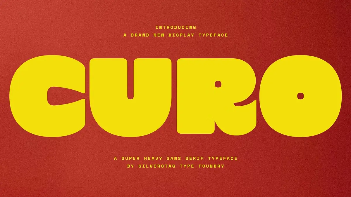 Most type families try to solve the weight problem by adding more weights. The SLTF Curo font does the opposite. It commits to one extreme — super heavy — and then asks a more interesting question: what if the personality shift happened somewhere else entirel…