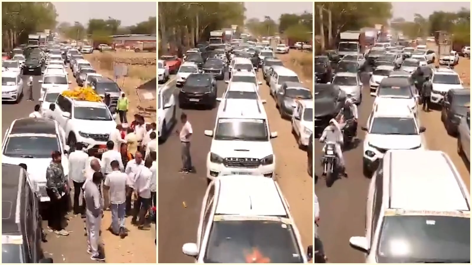While Madhya Pradesh Congress came down heavily on state Textbook Corporation chairman Saubhagya Singh Thakur’s convoy, state BJP president asks party leaders to ‘walk the path shown by the Prime Minister’