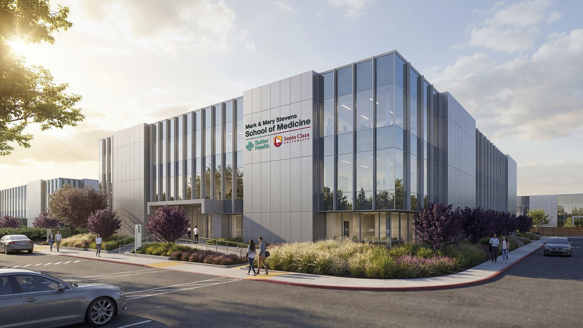 Santa Clara University and Sutter Health plan to open the Mark and Mary Stevens School of Medicine around 2030 in Santa Clara.