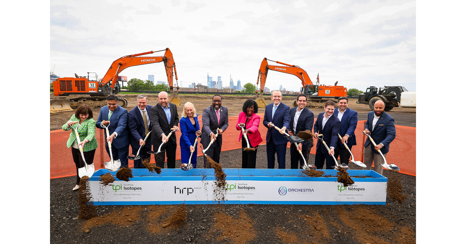 $450 million East Coast flagship cGMP facility will increase Ac-225 production capacity twentyfold, supporting the next generation of cancer therapies PHILADELPHIA, May 6, 2026 /PRNewswire/ -- TerraPower Isotopes® (TPI), part of TerraPower, a nuclear innovati…
