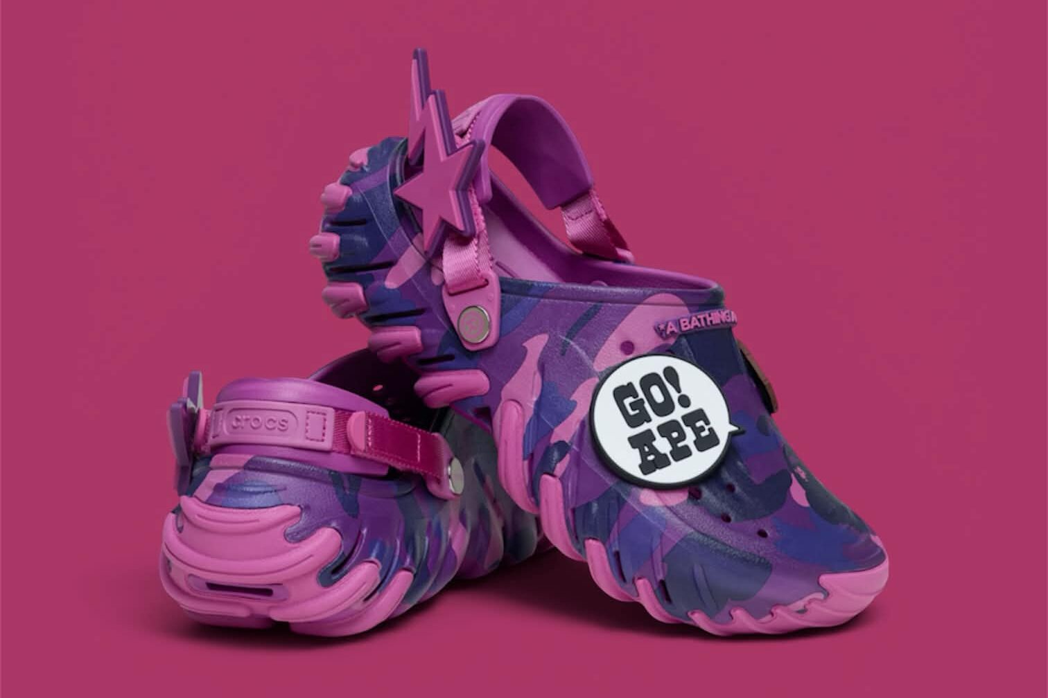 The BAPE x Crocs Echo RO Clog “Grapeberry” is set to release on May 9, 2026, exclusively via BAPE.com and…
The post BAPE x Crocs Echo RO Clog “Grapeberry” May Release Date & Info appeared first on Nice Kicks.
