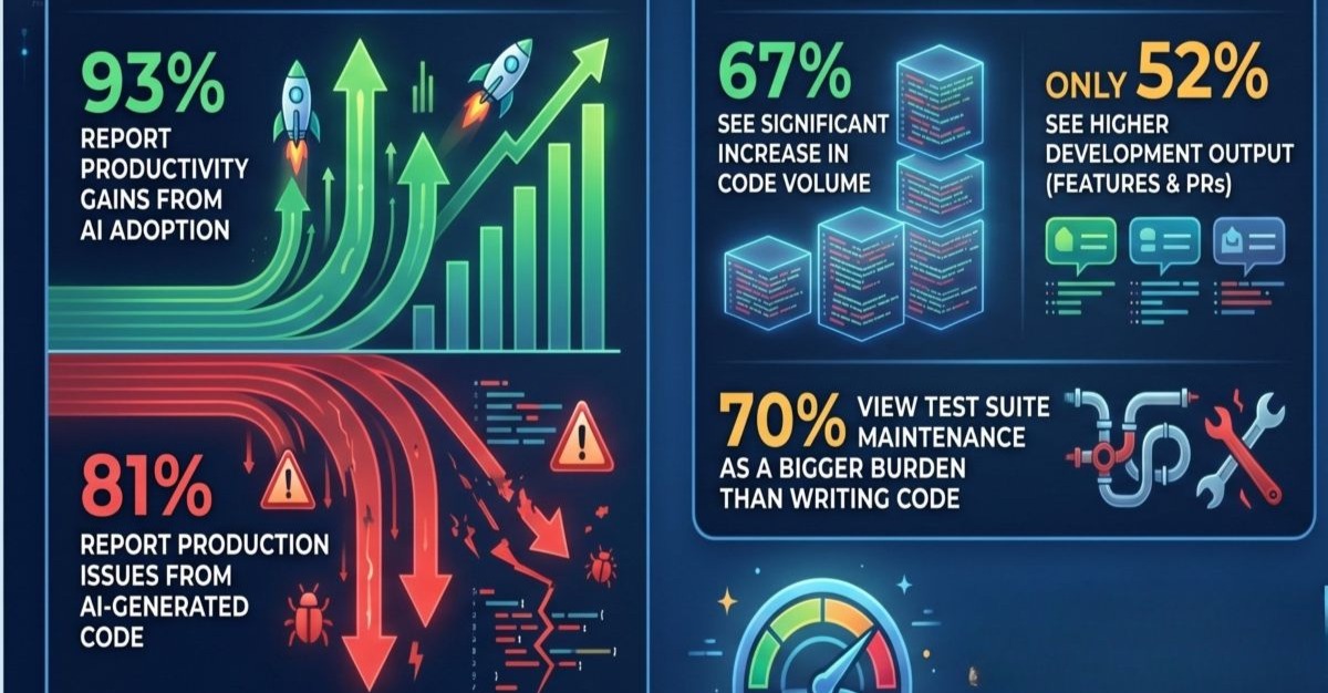 A survey of 213 IT leaders, conducted by CloudBees, finds that while 93% report they are seeing productivity gains that are driven by increased adoption of artificial intelligence (AI) tools, a full 81% also report they have seen an increase in production iss…
