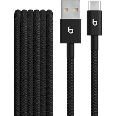 Amazon [amazon.com] has *5' Beats USB-A to USB-C Woven Charging Cable *(Bolt Black) for *$5*. 
*Shipping is free* with Prime or on $35+ orders. 
 
*Price* 
*$13.99* lower (74% savings) than the list...