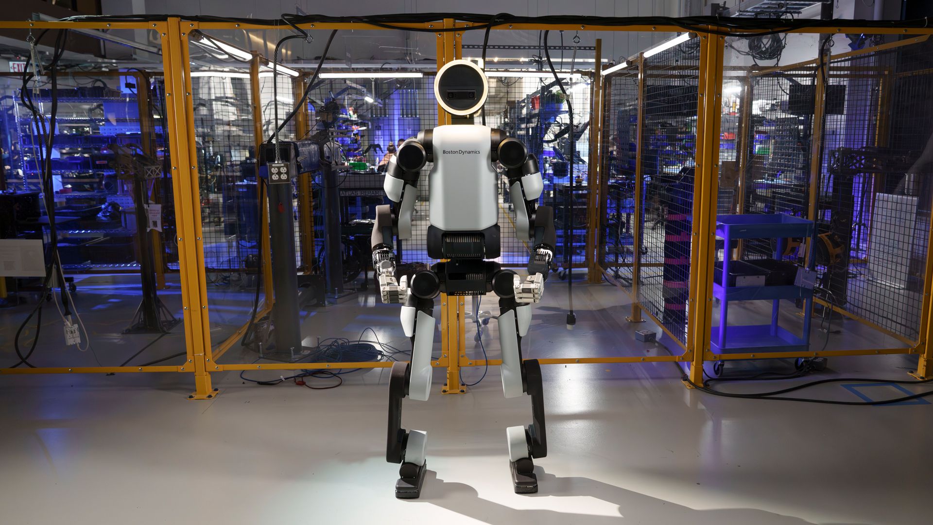 Atlas robot hefts 50lb fridge to deliver a single drink — and yes, this is progress.