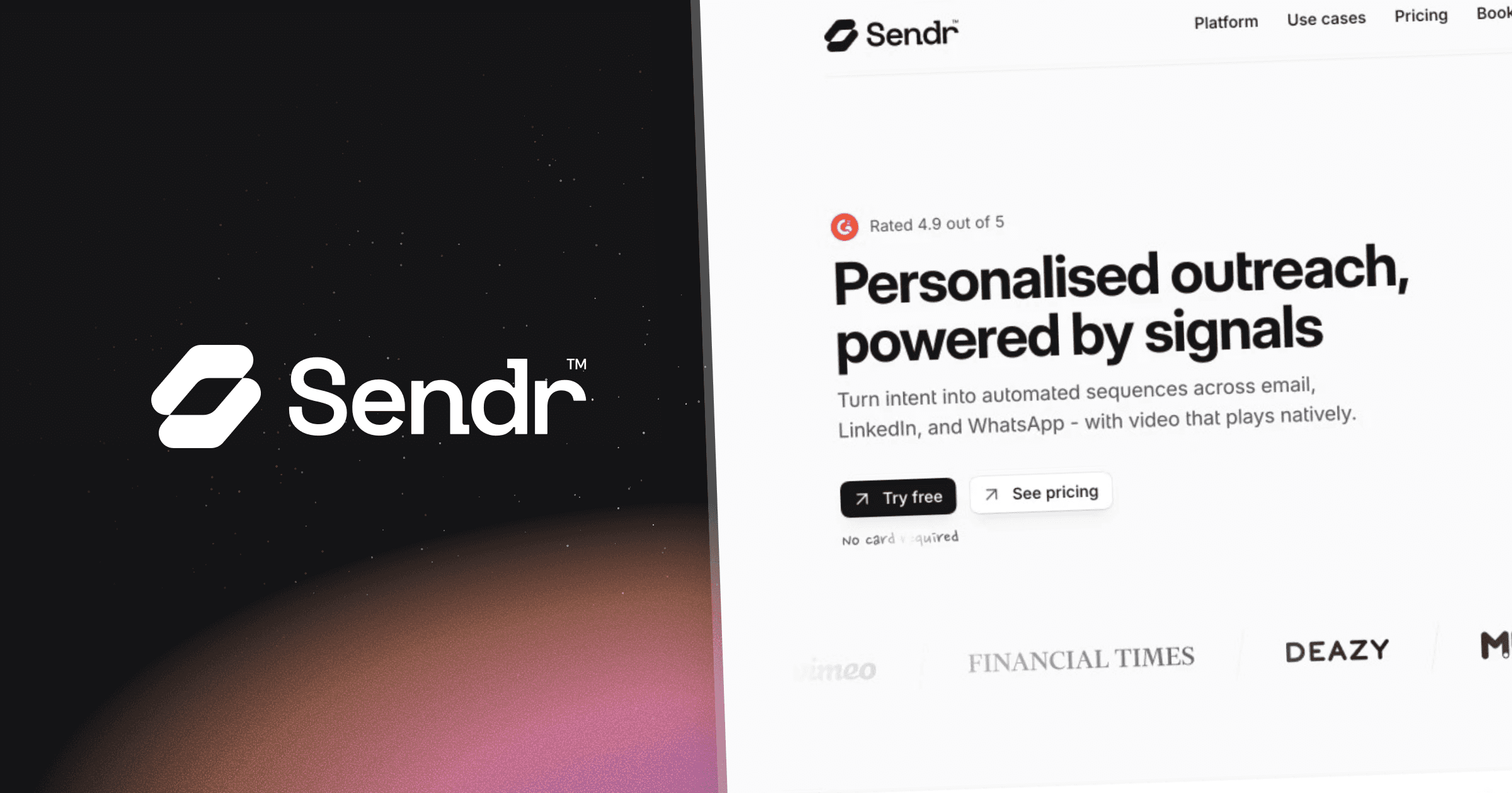 Personalised outreach powered by data and intent signals