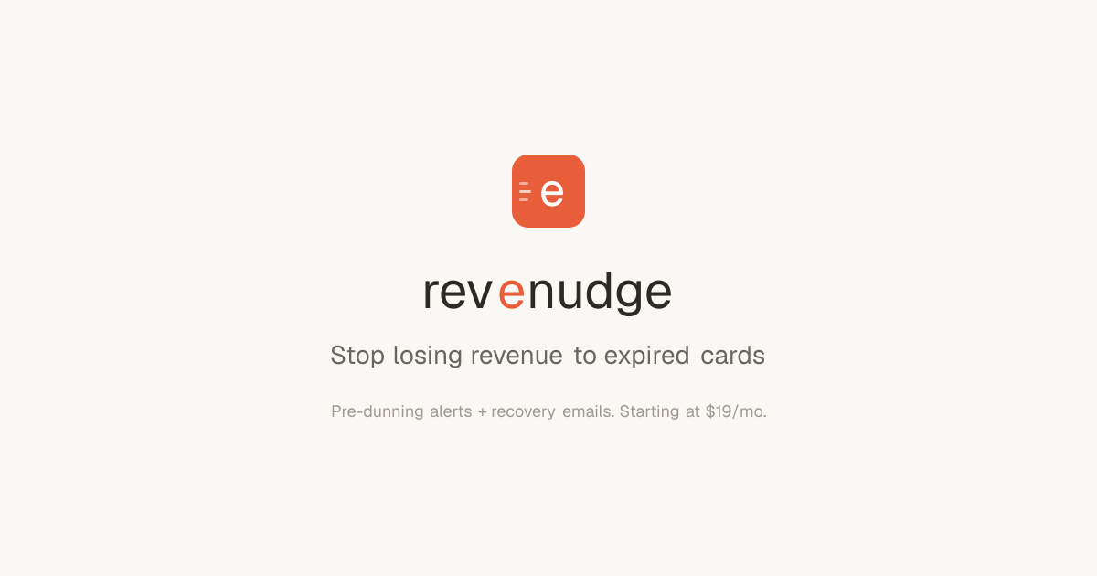 Catch expiring cards and recover failed Stripe payments automatically
