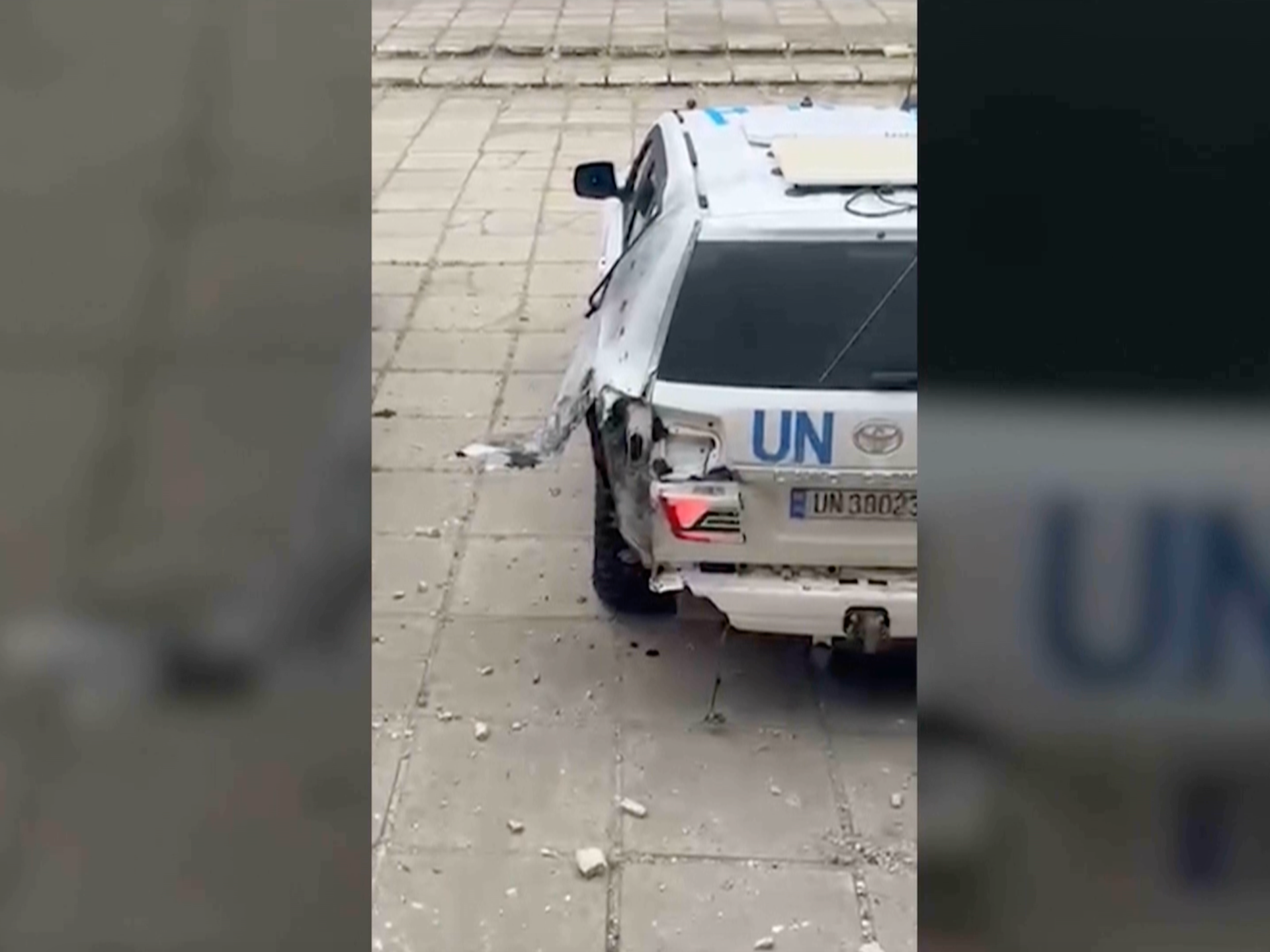 A UN humanitarian convoy delivering aid to the city of Kherson was hit twice by drones.