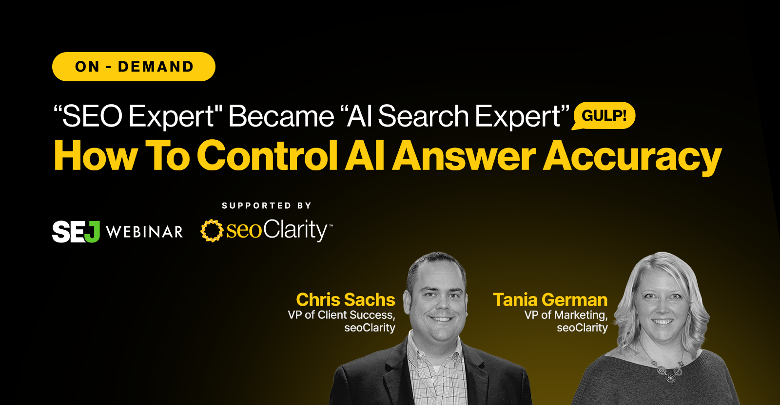 About a year ago, your job description changed without your permission. This on-demand session helps you catch up and take the lead. Suddenly need to track both SERP rankings and AI accuracy? How do you make sure AI is saying the right things about your brand…