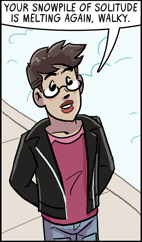 Every month at the&nbsp;Dumbing of Age Patreon&nbsp;there’s two new exclusive bonus strips — one that patrons get to vote on, and another that’s my choice!&nbsp; &nbsp;This month, we get BOOSTER! And Walky! And a snowpile. But not for long. Check […] Read More