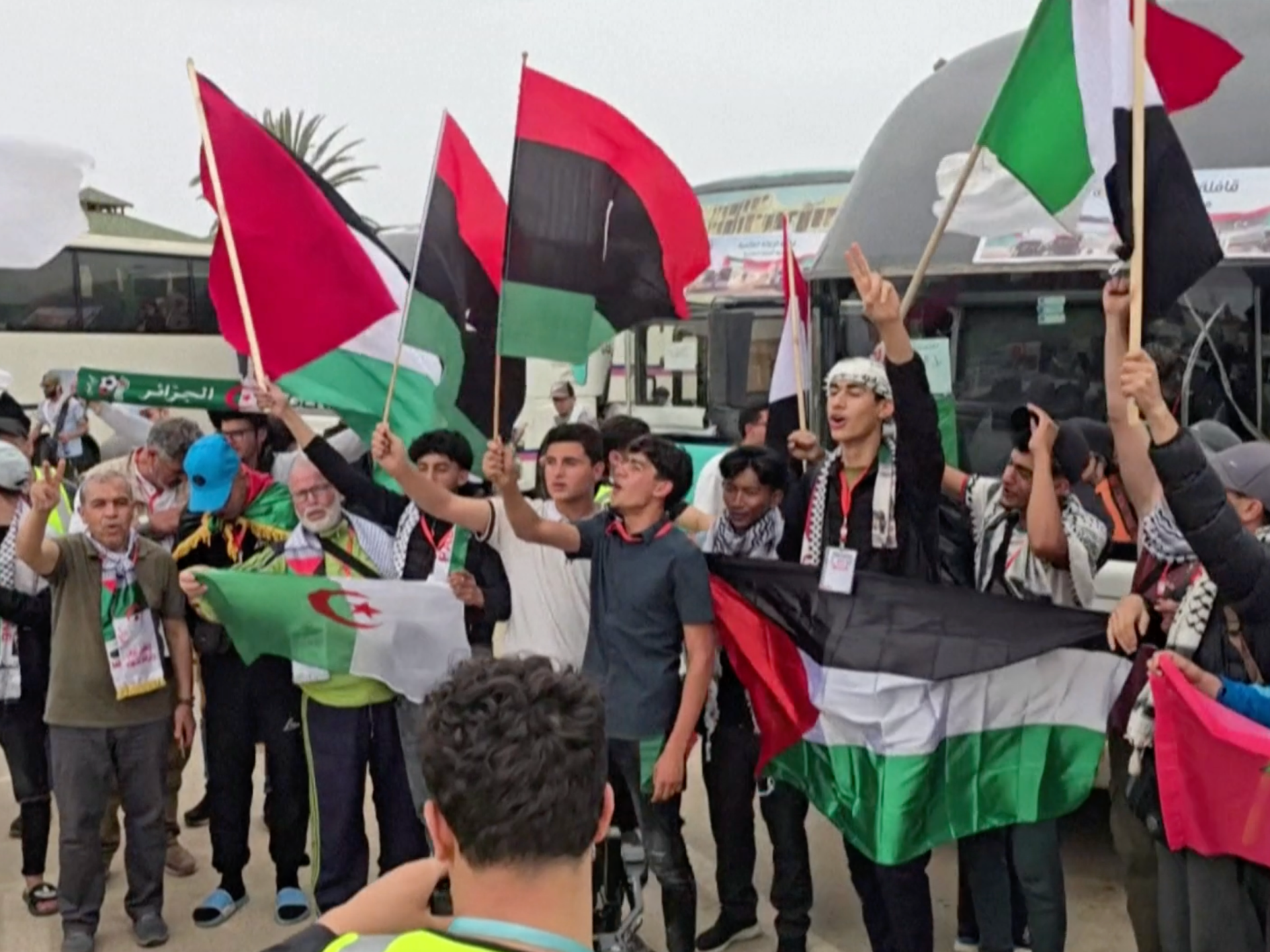 The "Soumoud 2" land convoy is preparing to leave Libya to bring aid to Gaza.