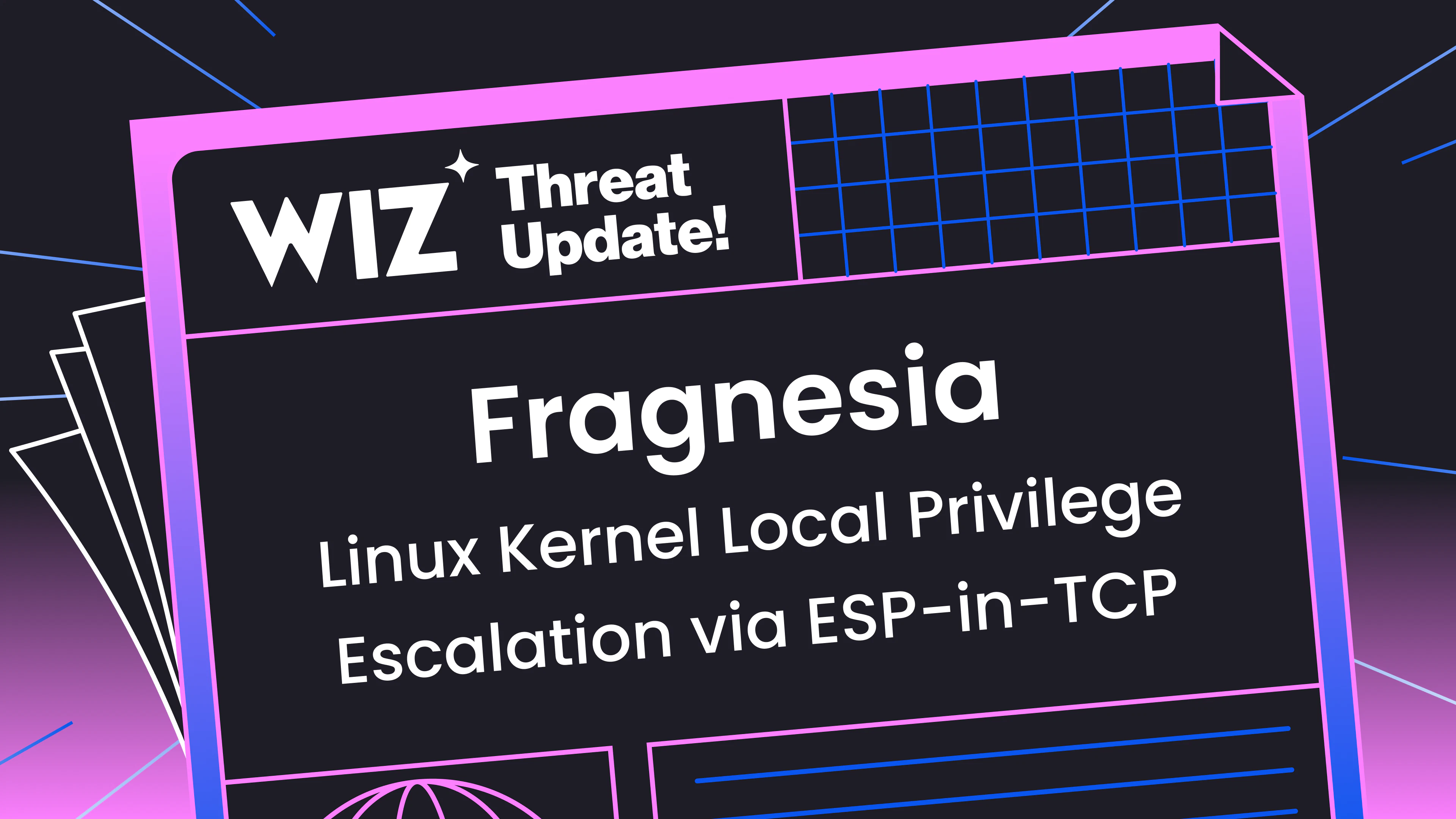 Fragnesia: Linux Kernel Local Privilege Escalation via ESP-in-TCPA new page-cache corruption vulnerability in the Dirty Frag family enables unprivileged local attackers to achieve root Researchers have disclosed a new variant in the DirtyFrag family of Linux …