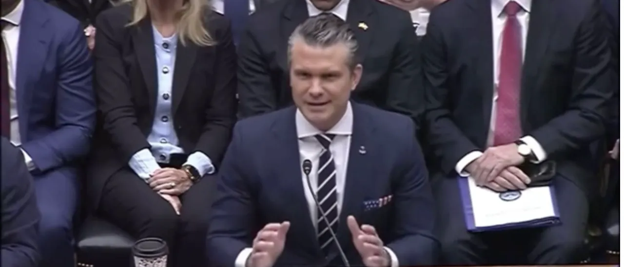 Democratic Washington Rep. Adam Smith pressed Secretary of War Pete Hegseth Wednesday about his seemingly contradictory claims about the Iran war.
