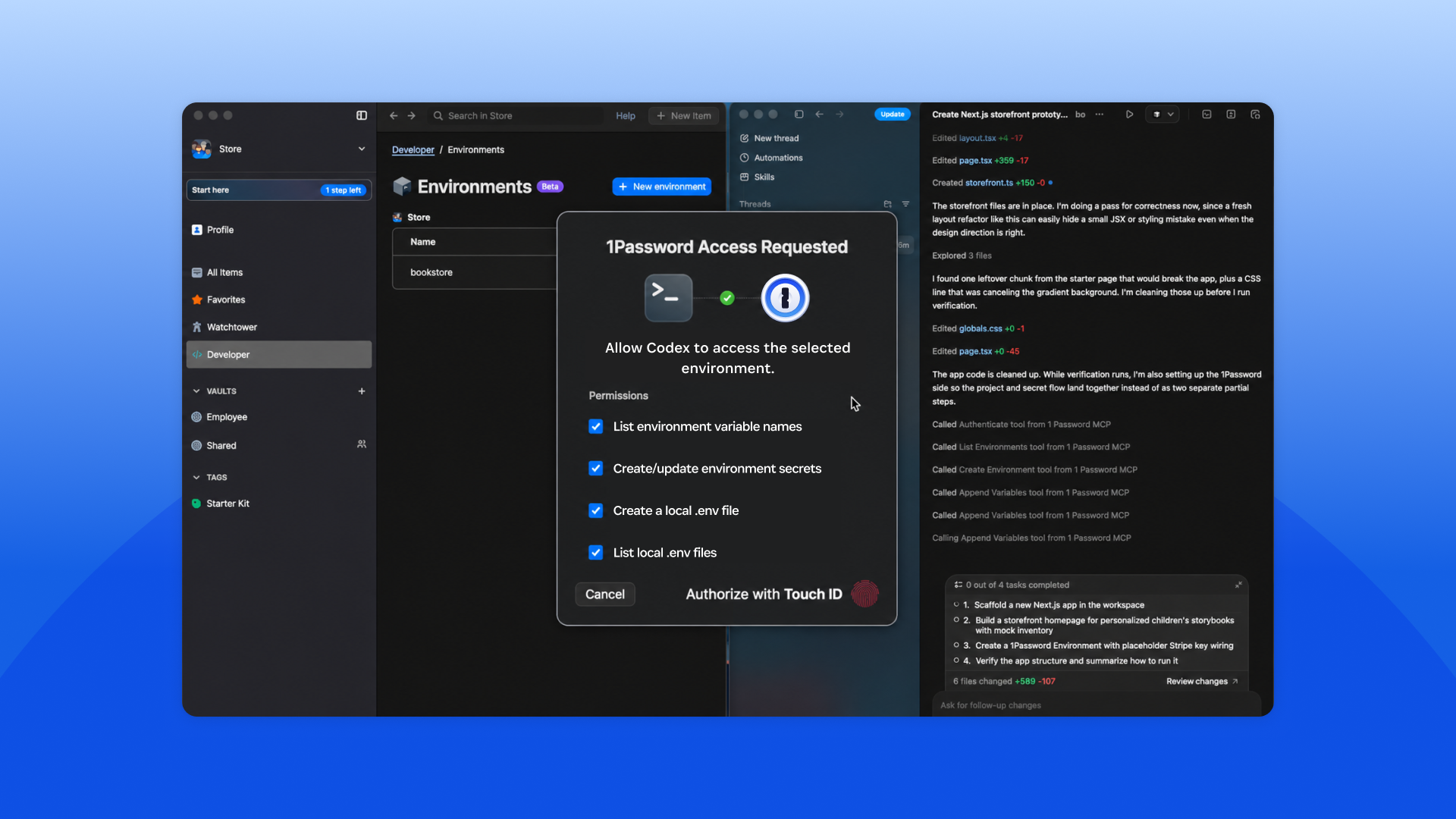 Coding agents like Codex are helping developers write, execute, and prepare code for production. Every action that AI coding agents take against a database, an API, or a deployment pipeline requires access to credentials. Today, these credentials typically li…