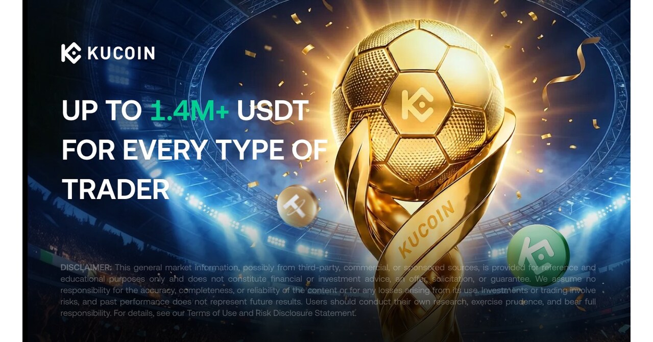 PROVIDENCIALES, Turks and Caicos Islands, June 11, 2026 /PRNewswire/ --KuCoin, a leading global crypto platform built on trust, today announced the launch of KuCoin Crypto Cup, a global football-season trading campaign running from June 11 to July 20, 2026, f…