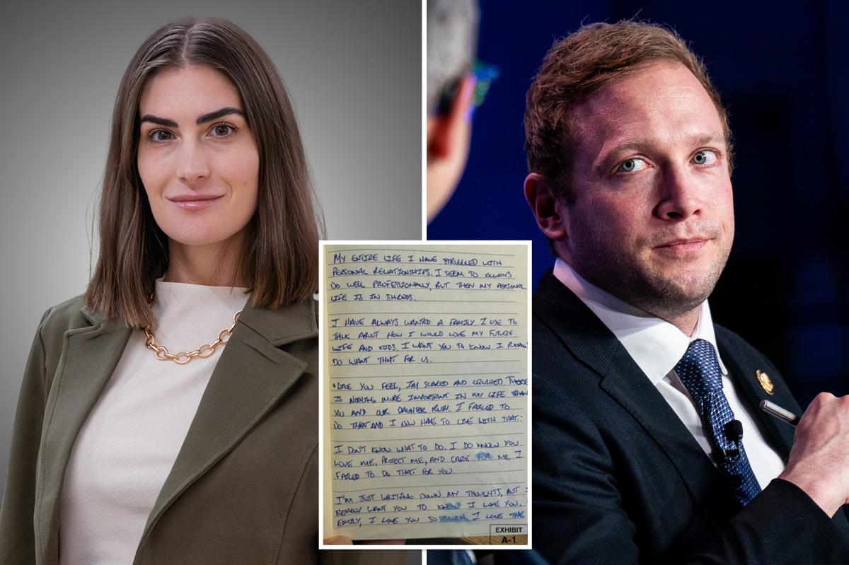 Embattled Rep. Max Miller's ex-wife, Emily Moreno, presented his alleged apology letter she claims was written on the day he tossed hot water on her nearly two years ago to counter his defamation suit.