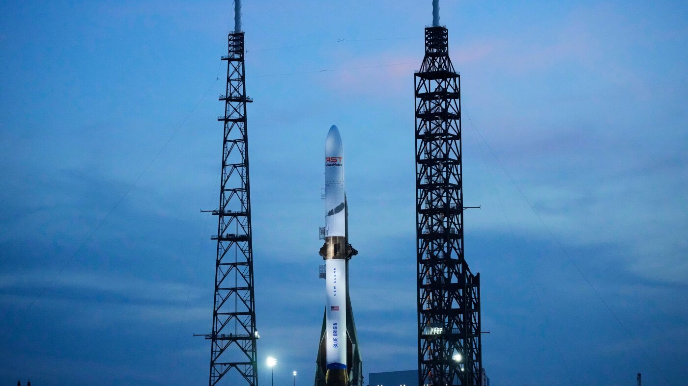 A rocket belonging to Jeff Bezos' Blue Origin exploded during a test at the launch pad Thursday night, ahead of a satellite launch planned for next week.