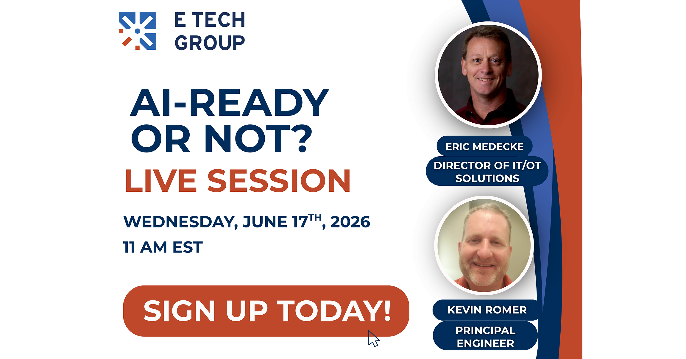 Interactive live session helps manufacturers assess AI readiness and uncover infrastructure gaps impacting performance and scalability WEST CHESTER, Ohio., June 3, 2026 /PRNewswire/ -- E Tech Group, a leading provider of industrial automation and systems inte…