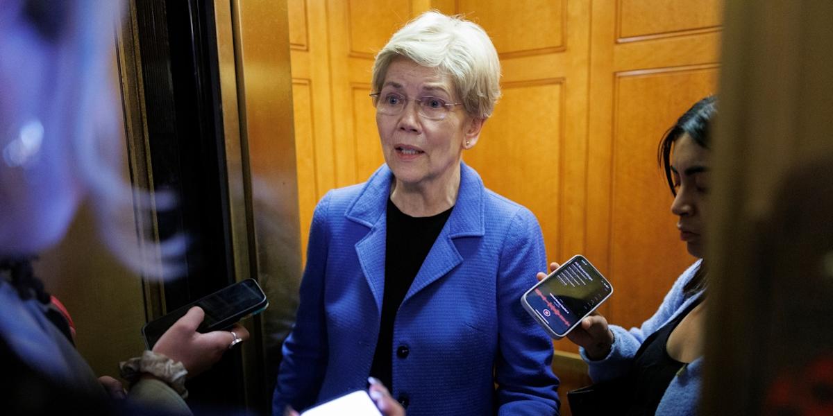 The Democrat is citing inaction by the Consumer Financial Protection Bureau under the Trump administration.