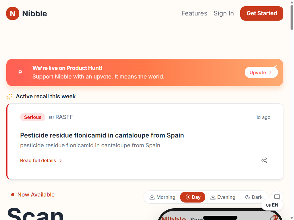 Scan barcodes and get personalized recall alerts across 13 countries